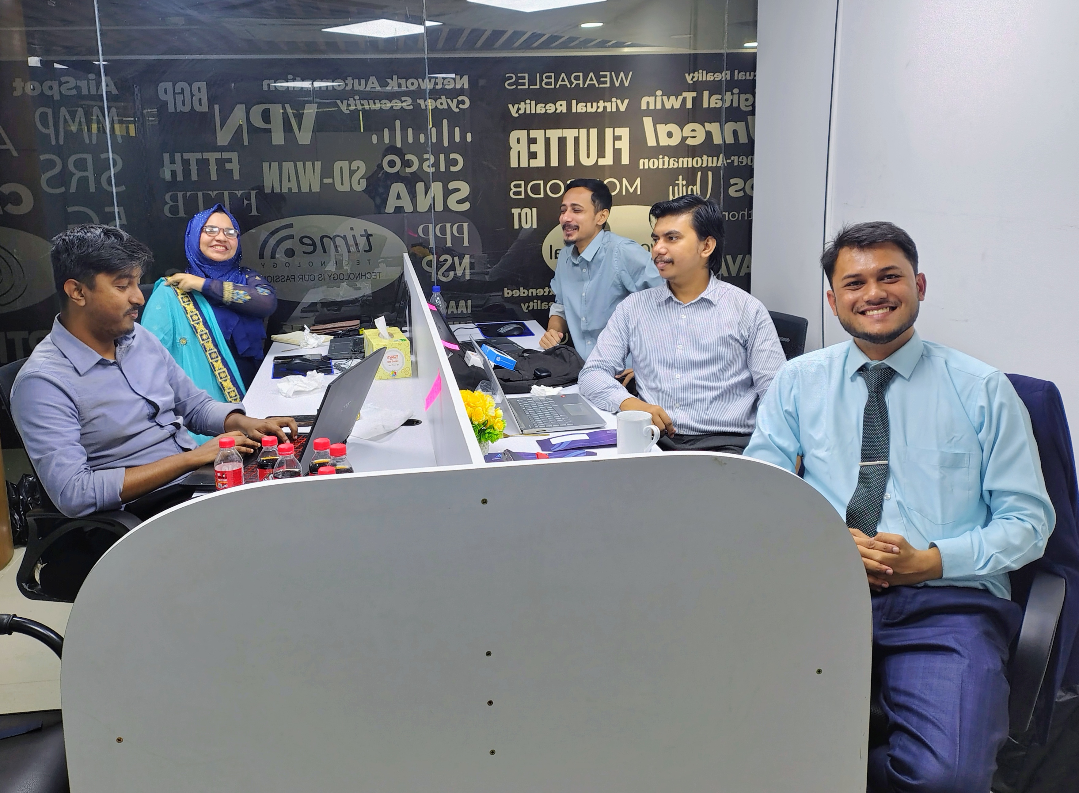 Autolinium team collaborating in our development center